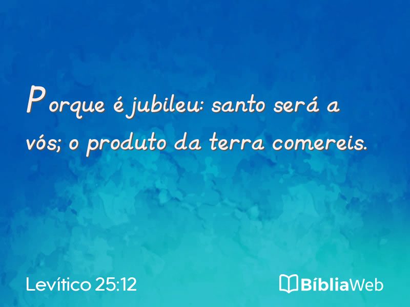 Levítico 25:12 em imagem para compartilhar