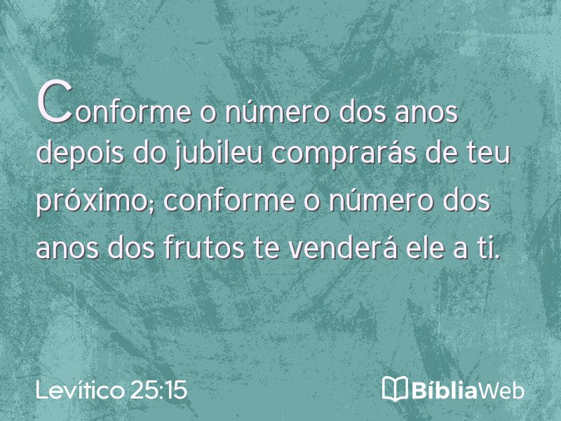 Levítico 25:15 em imagem para compartilhar