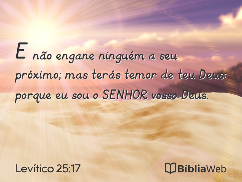 Levítico 25:17 em imagem para compartilhar