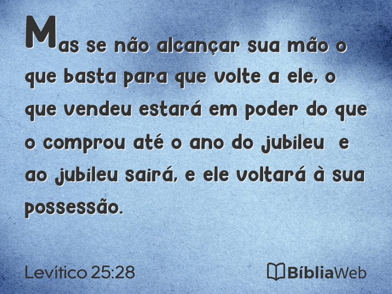 Levítico 25:28 em imagem para compartilhar