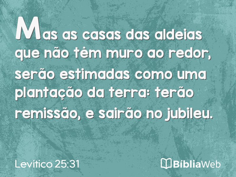 Levítico 25:31 em imagem para compartilhar