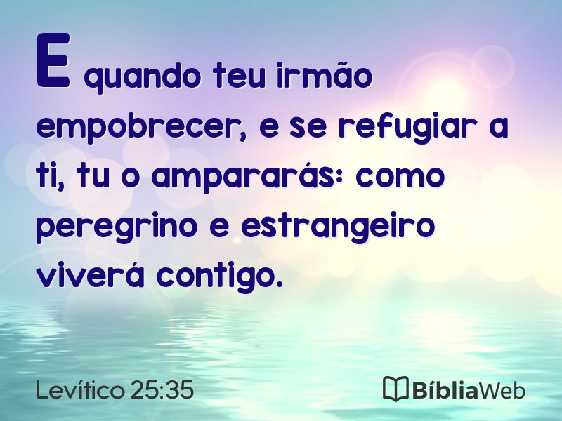 Levítico 25:35 em imagem para compartilhar