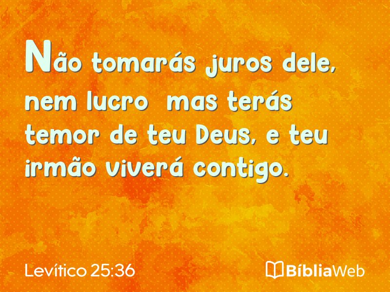 Levítico 25:36 em imagem para compartilhar