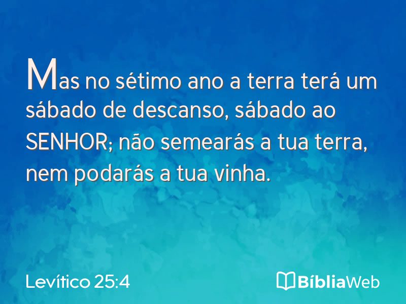 Levítico 25:4 em imagem para compartilhar