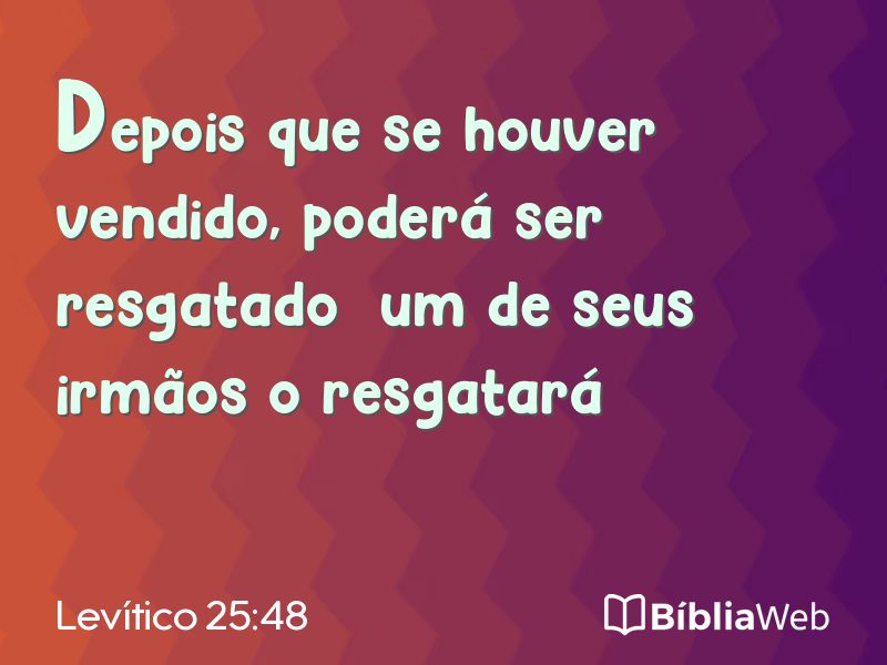 Levítico 25:48 em imagem para compartilhar