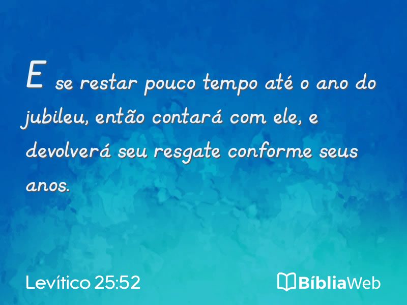 Levítico 25:52 em imagem para compartilhar