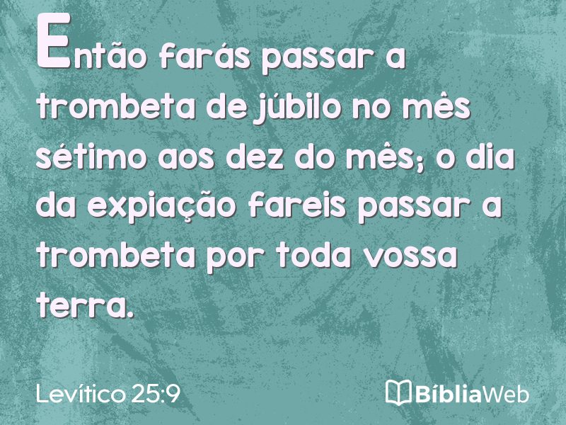 Levítico 25:9 em imagem para compartilhar