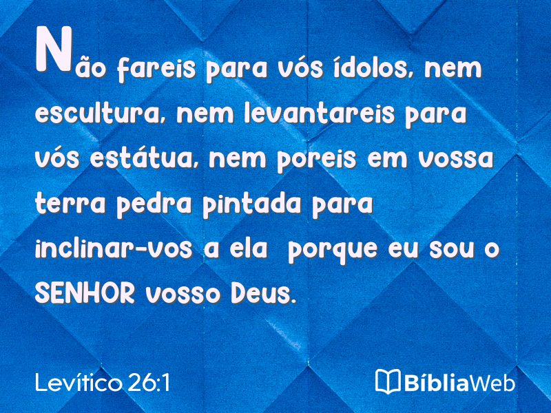 Levítico 26:1 em imagem para compartilhar
