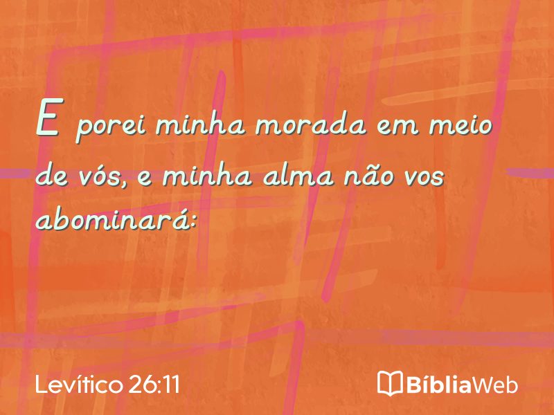 Levítico 26:11 em imagem para compartilhar