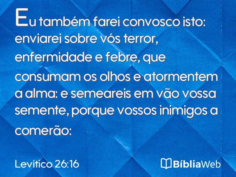 Levítico 26:16 em imagem para compartilhar