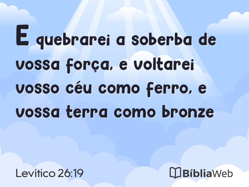 Levítico 26:19 em imagem para compartilhar
