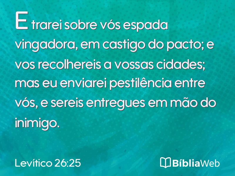 Levítico 26:25 em imagem para compartilhar