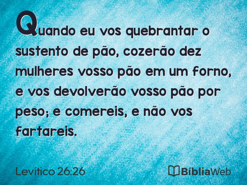 Levítico 26:26 em imagem para compartilhar