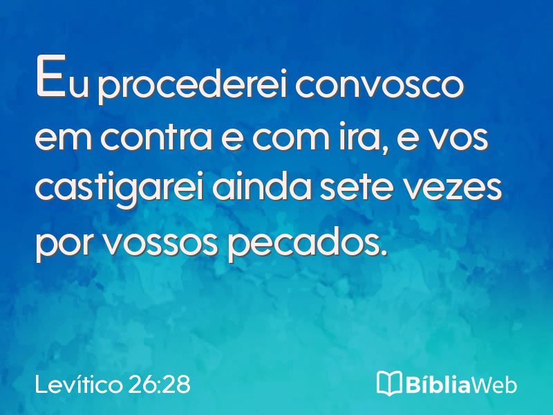 Levítico 26:28 em imagem para compartilhar