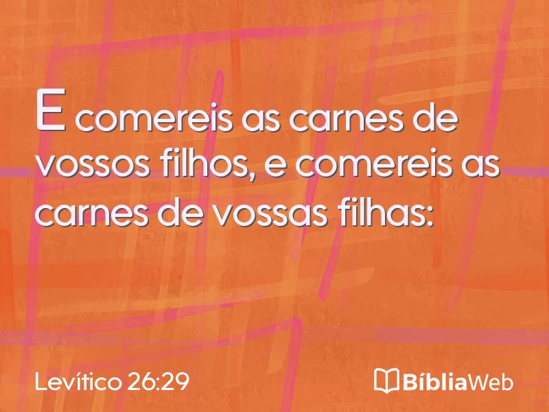 Levítico 26:29 em imagem para compartilhar