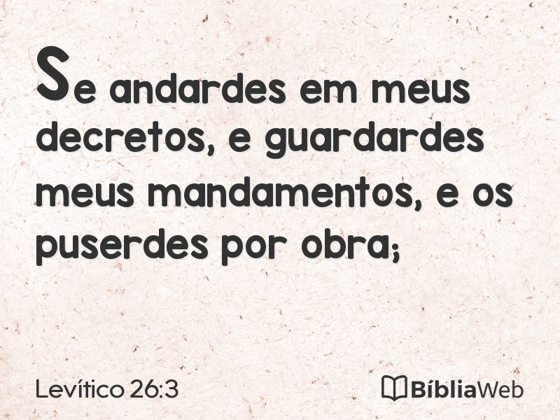 Levítico 26:3 em imagem para compartilhar