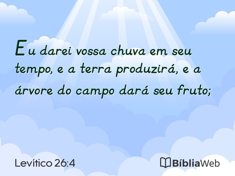 Levítico 26:4 em imagem para compartilhar