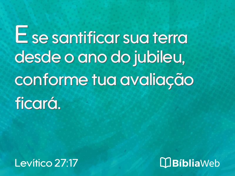 Levítico 27:17 em imagem para compartilhar