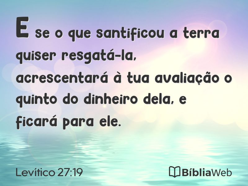 Levítico 27:19 em imagem para compartilhar