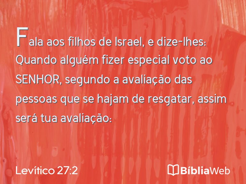 Levítico 27:2 em imagem para compartilhar