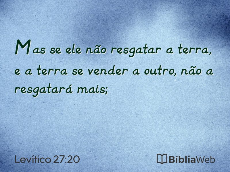 Levítico 27:20 em imagem para compartilhar