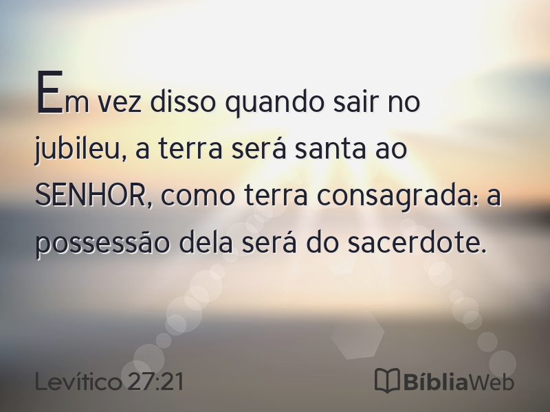 Levítico 27:21 em imagem para compartilhar
