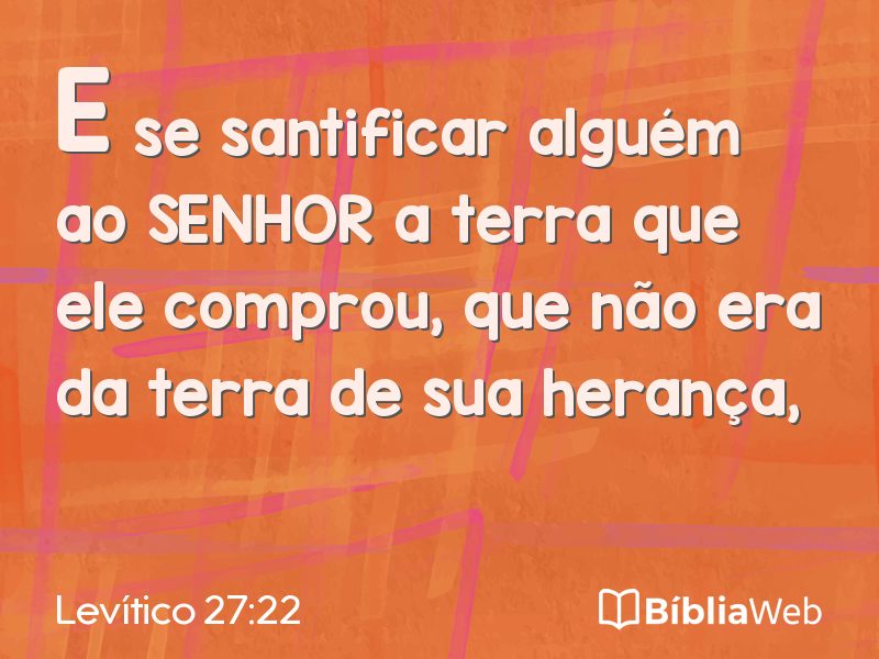 Levítico 27:22 em imagem para compartilhar