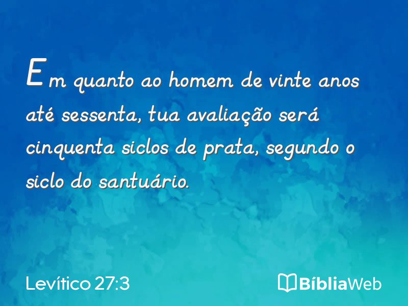 Levítico 27:3 em imagem para compartilhar