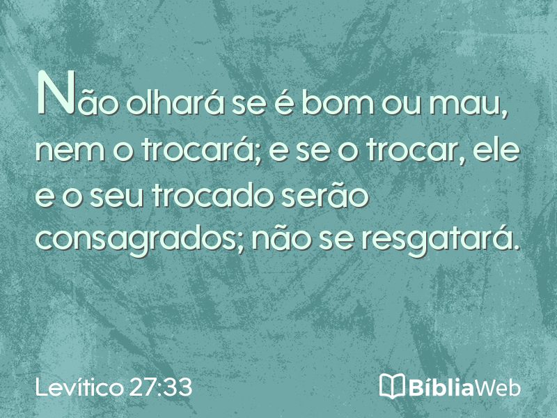 Levítico 27:33 em imagem para compartilhar