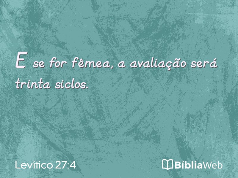 Levítico 27:4 em imagem para compartilhar