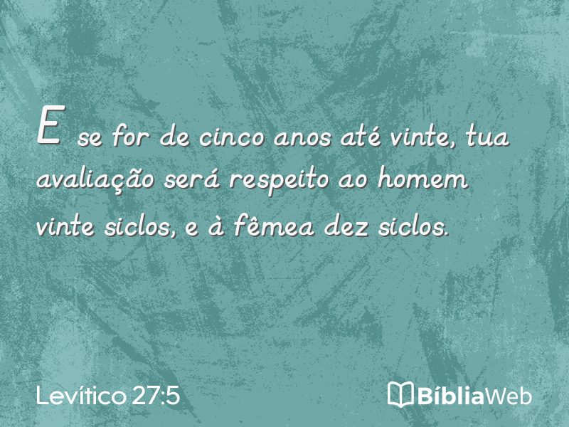 Levítico 27:5 em imagem para compartilhar