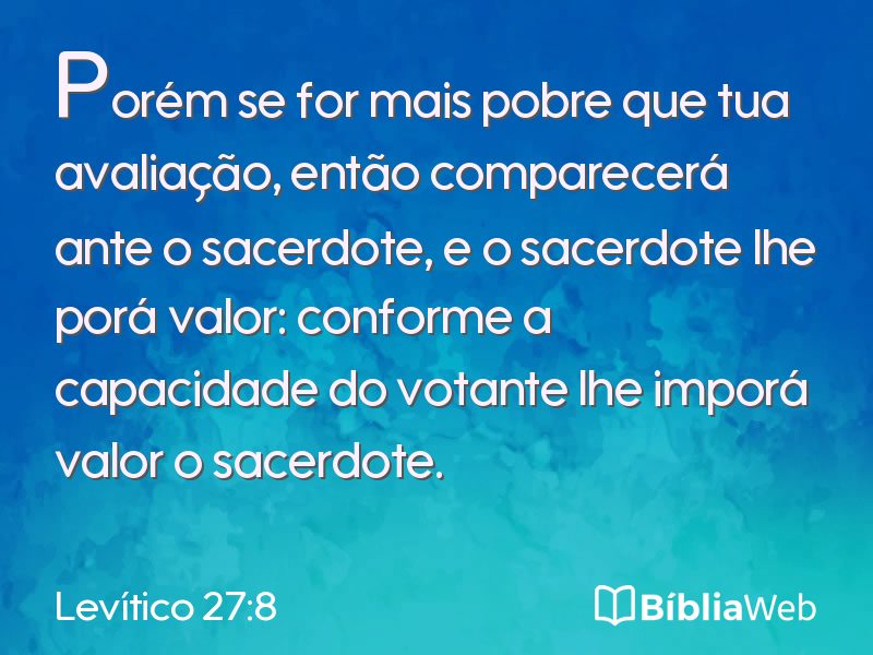 Levítico 27:8 em imagem para compartilhar