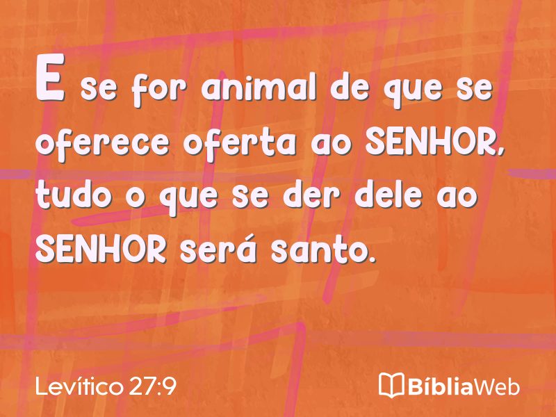 Levítico 27:9 em imagem para compartilhar