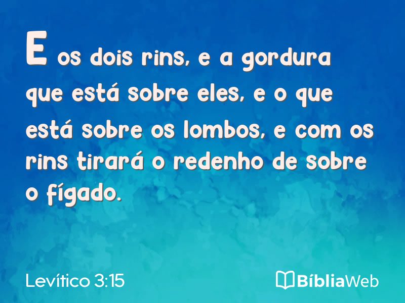 Levítico 3:15 em imagem para compartilhar