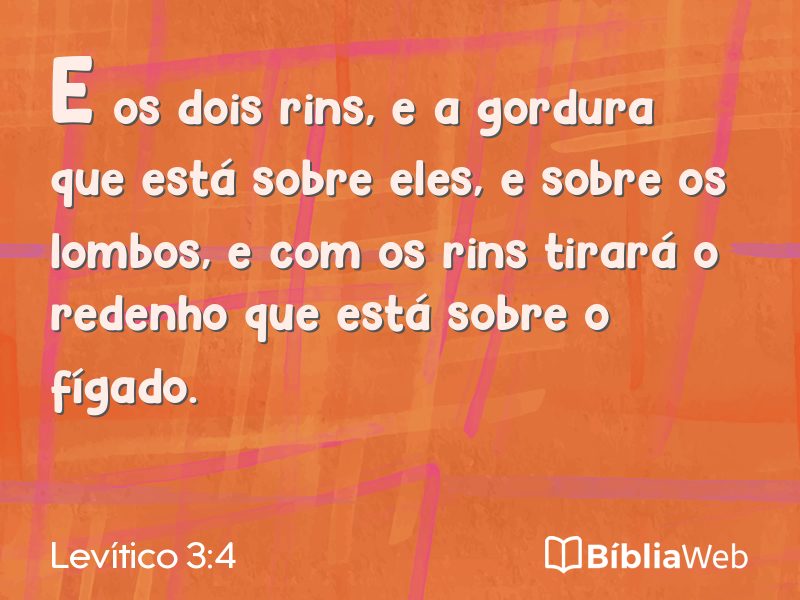 Levítico 3:4 em imagem para compartilhar