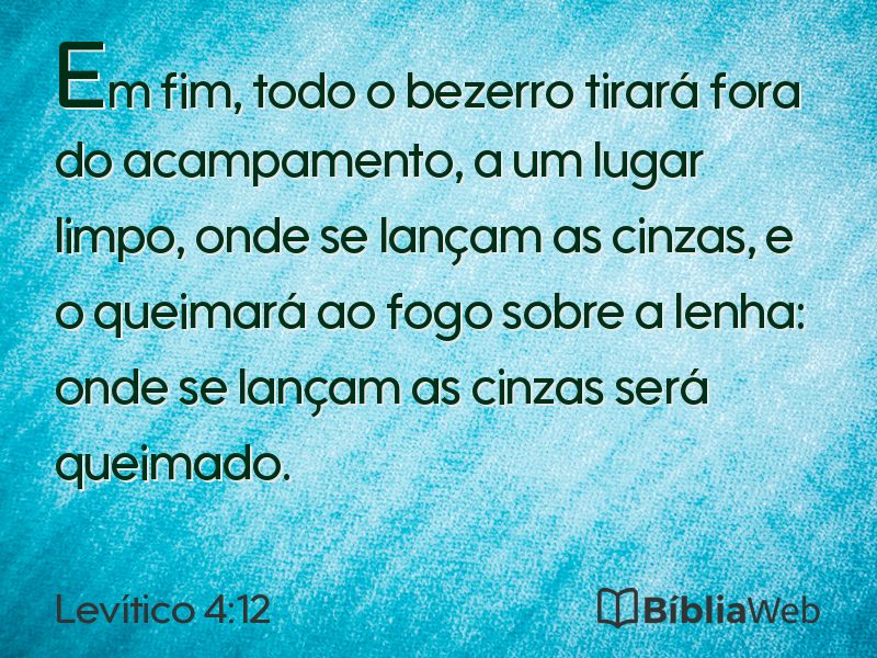 Levítico 4:12 em imagem para compartilhar