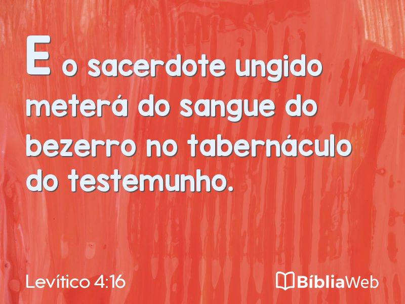 Levítico 4:16 em imagem para compartilhar