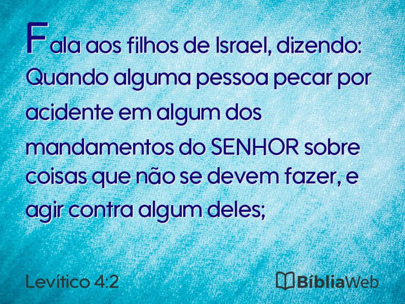 Levítico 4:2 em imagem para compartilhar