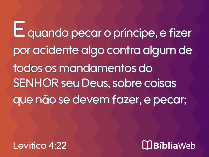 Levítico 4:22 em imagem para compartilhar