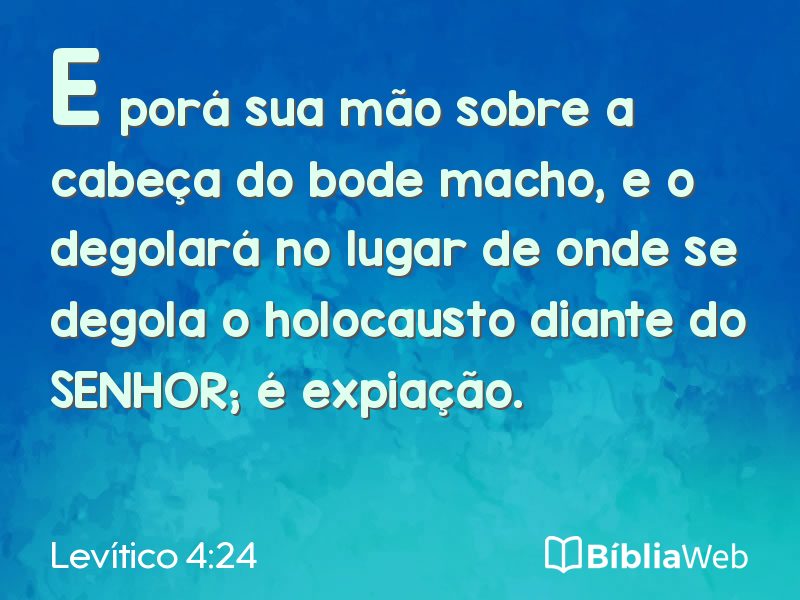 Levítico 4:24 em imagem para compartilhar