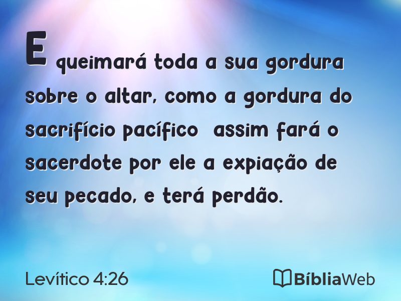 Levítico 4:26 em imagem para compartilhar
