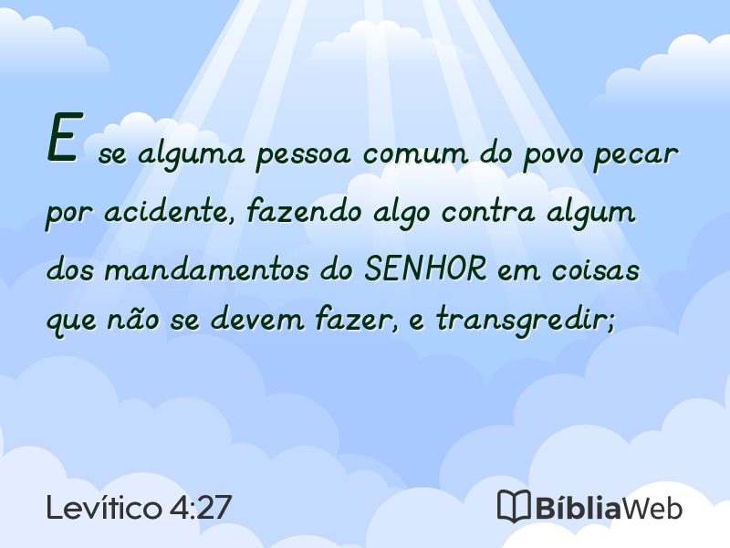 Levítico 4:27 em imagem para compartilhar