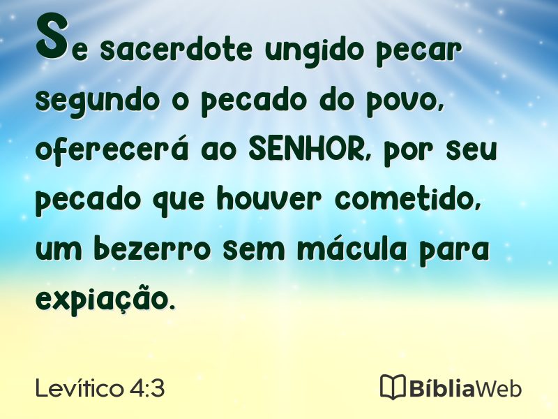 Levítico 4:3 em imagem para compartilhar