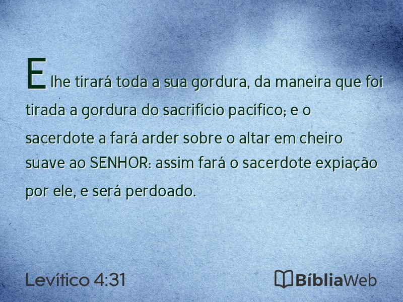 Levítico 4:31 em imagem para compartilhar