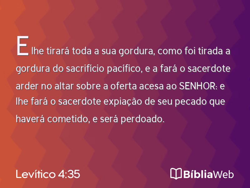 Levítico 4:35 em imagem para compartilhar