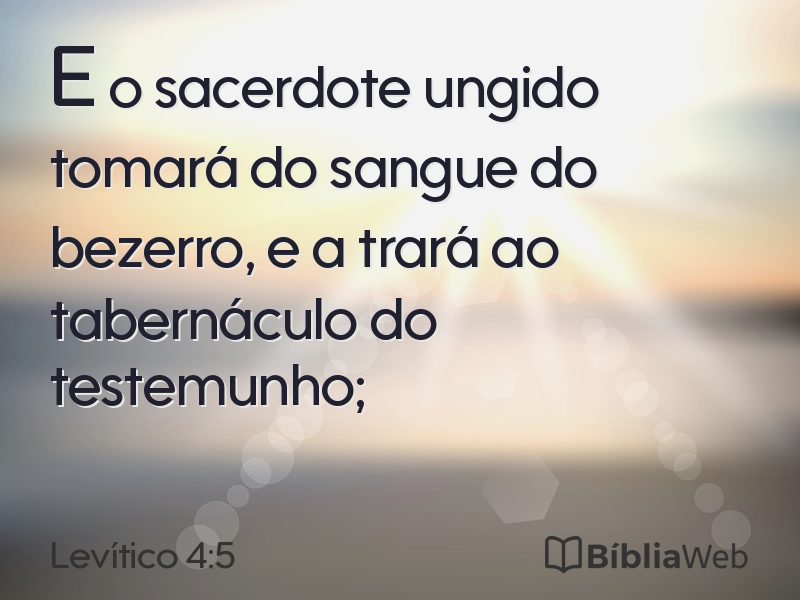 Levítico 4:5 em imagem para compartilhar