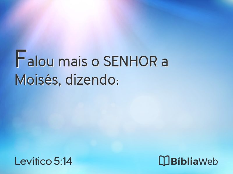 Levítico 5:14 em imagem para compartilhar
