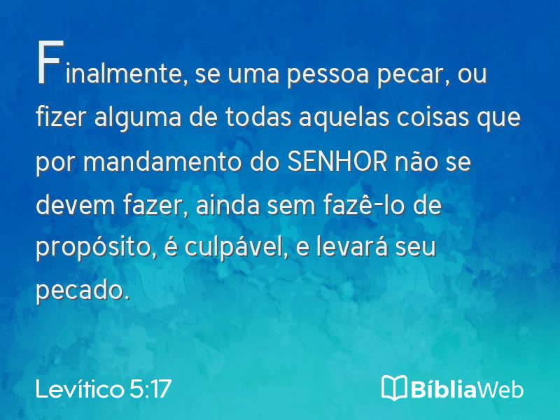 Levítico 5:17 em imagem para compartilhar
