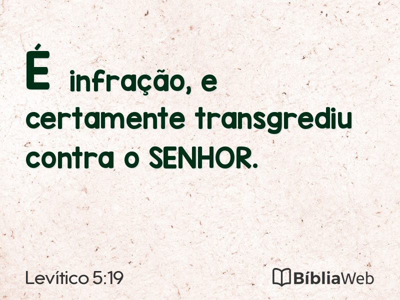 Levítico 5:19 em imagem para compartilhar