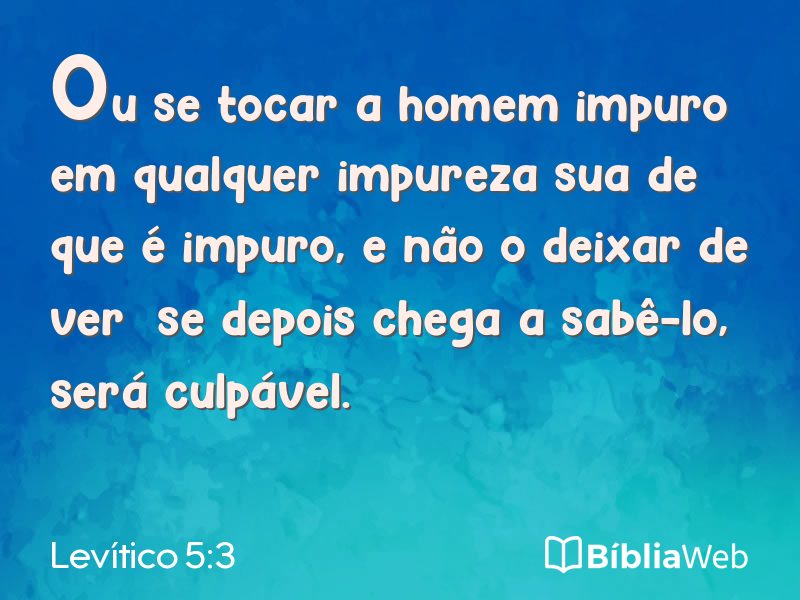 Levítico 5:3 em imagem para compartilhar